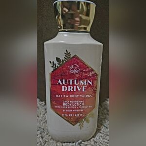 Bath & Body Works Autumn Drive Body Lotion - Red and Cream